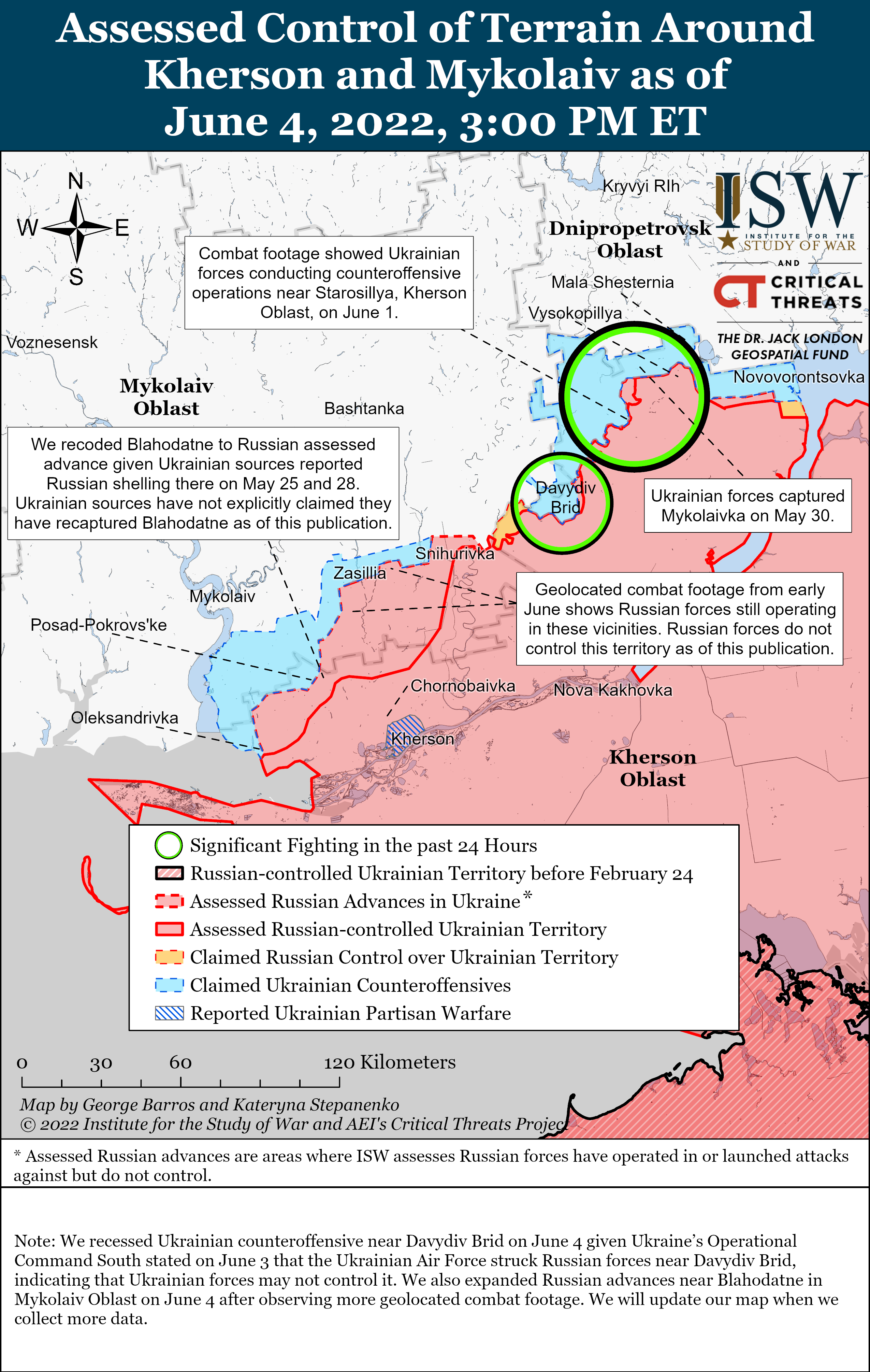 Wie ist der aktuelle Stand (04.06.22) der russischen Truppen in der Ukraine?